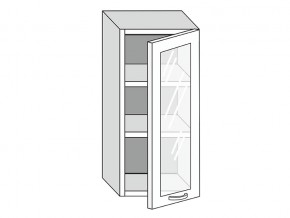 19.40.3 Шкаф настенный (h=913) на 400мм с 1-ой стекл. дверцей в Сысерти - sysert.magazin-mebel74.ru | фото