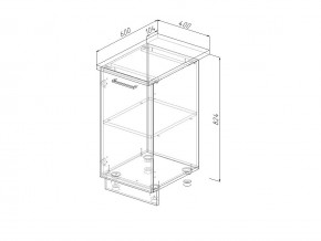 Н 40 Модуль нижний Без Столешницы МН 40 в Сысерти - sysert.magazin-mebel74.ru | фото