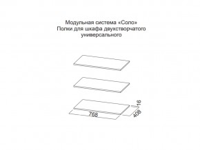 Полки для шкафа двухстворчатого универсального в Сысерти - sysert.magazin-mebel74.ru | фото