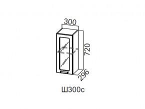 Ш300с/720 Шкаф навесной 300/720 (со стеклом) в Сысерти - sysert.magazin-mebel74.ru | фото