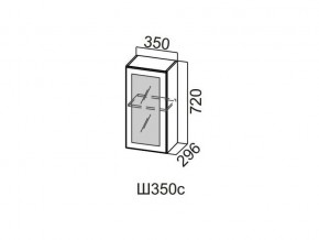 Ш350с/720 Шкаф навесной 350/720 (со стеклом) в Сысерти - sysert.magazin-mebel74.ru | фото