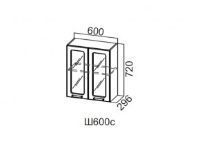 Ш600с/720 Шкаф навесной 600/720 (со стеклом) в Сысерти - sysert.magazin-mebel74.ru | фото