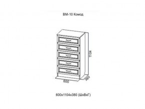 ВМ-10 Комод в Сысерти - sysert.magazin-mebel74.ru | фото